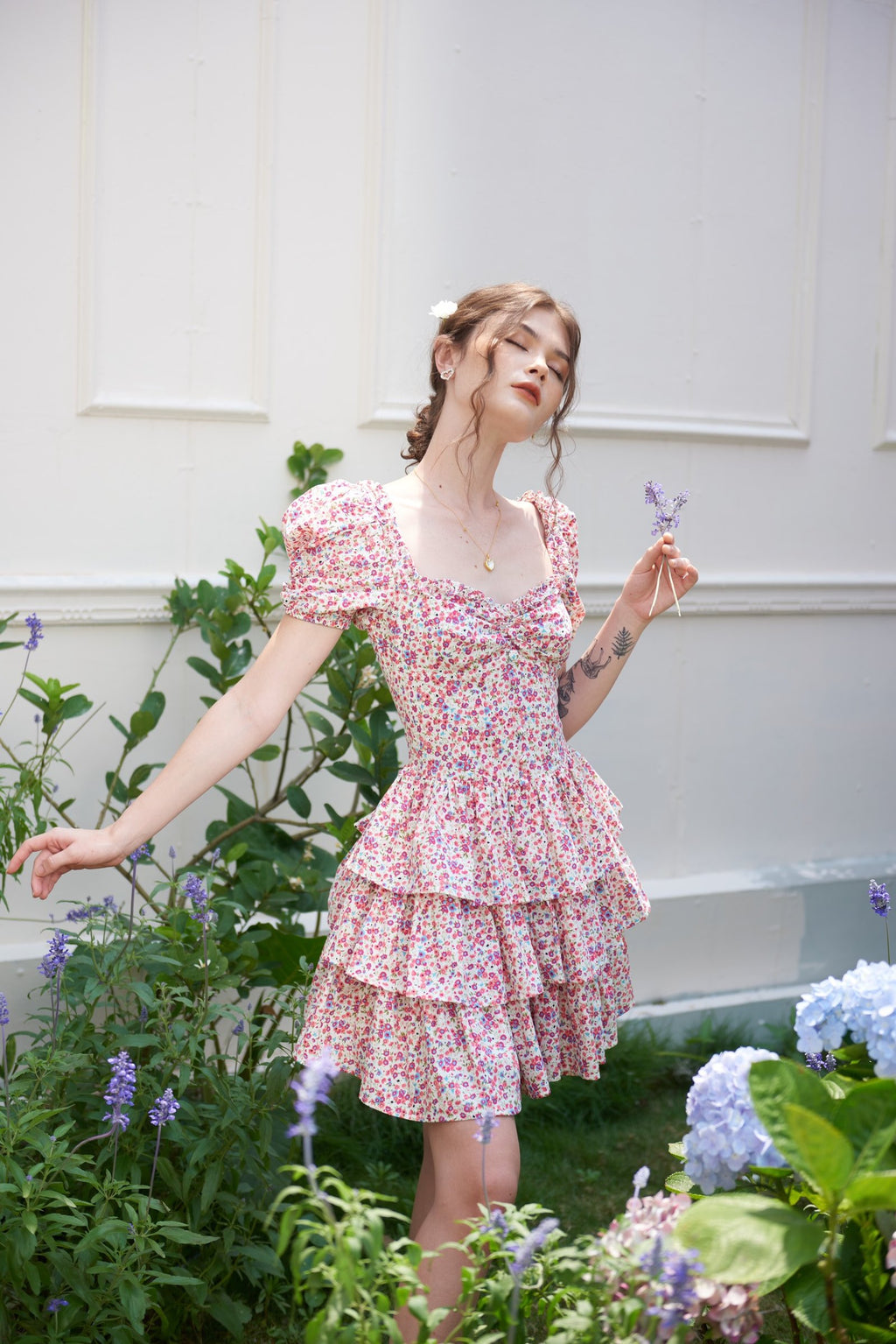 JOSEPHINE DRESS - PINK THUNBERGIA EDTION