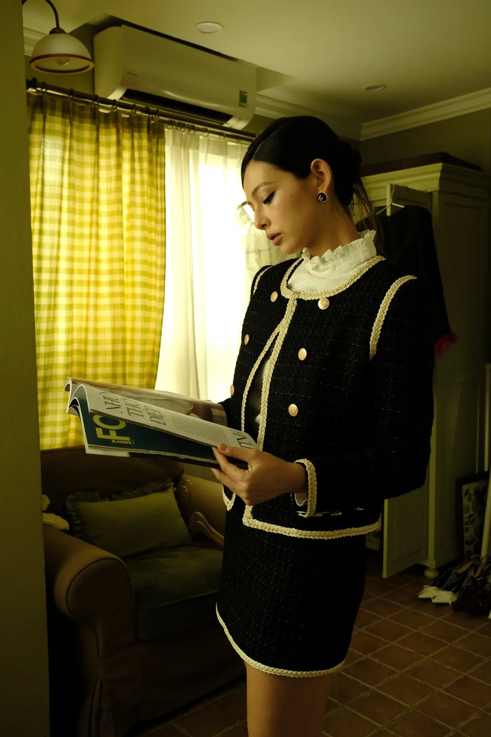 BLAIR SET IN BLACK GOLD SEQIUN-tiffany-studios