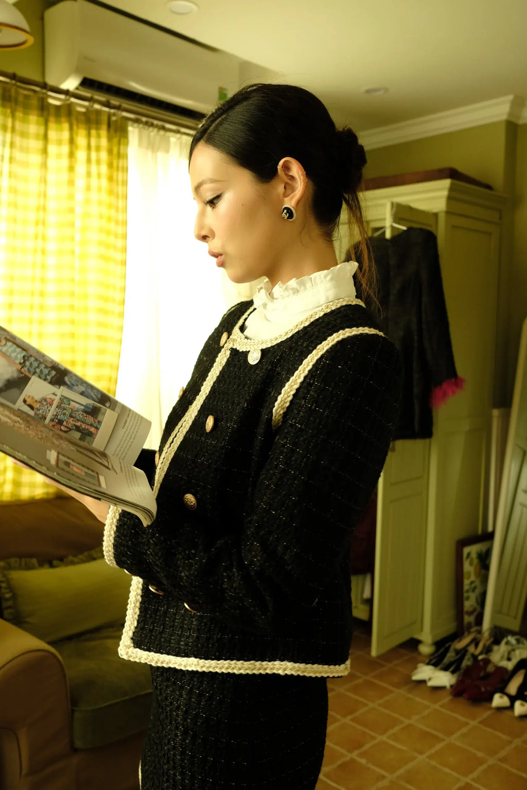 BLAIR SET IN BLACK GOLD SEQIUN-tiffany-studios