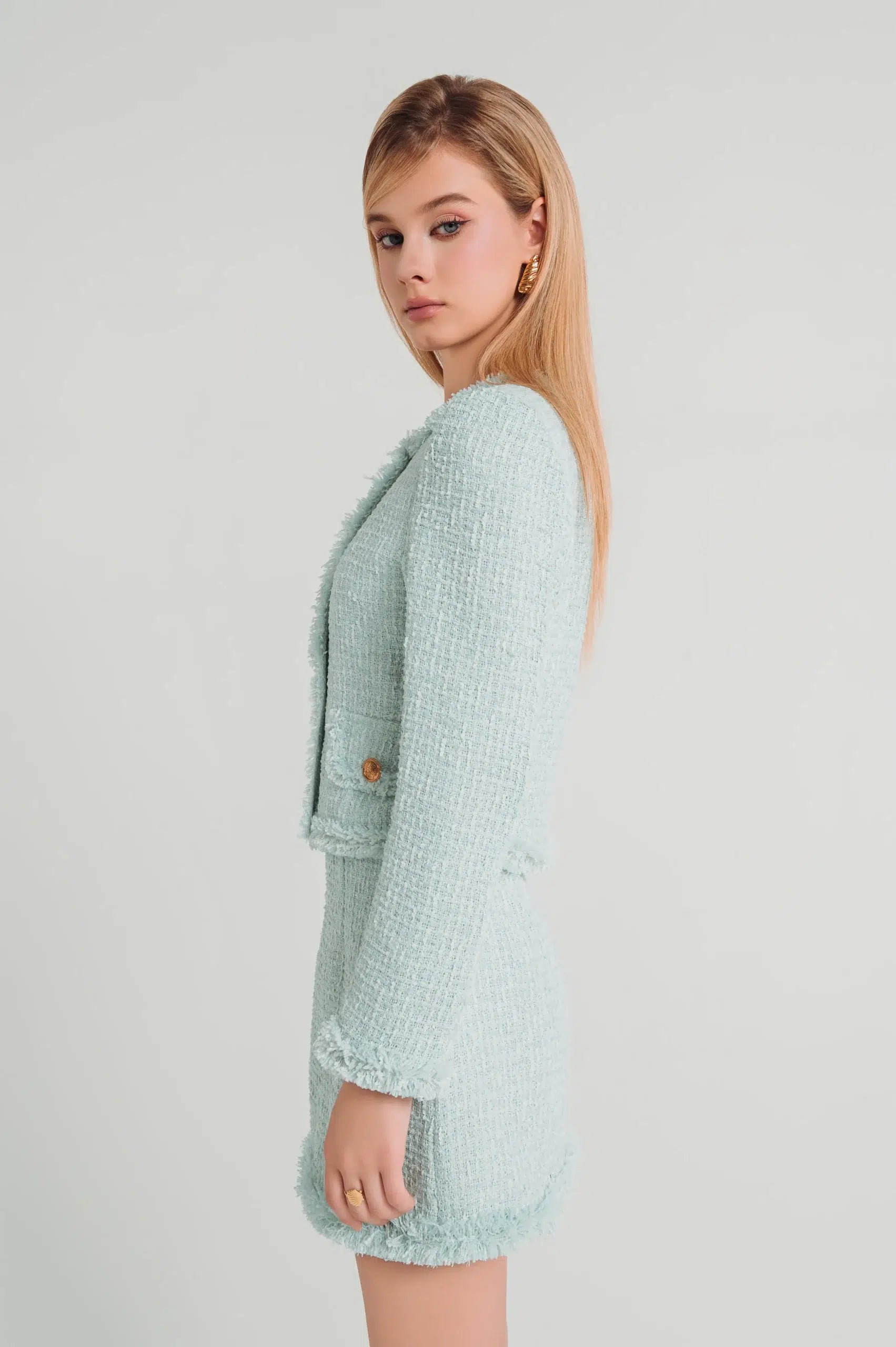 Carol Tweed Set In Mint-tifany-studios