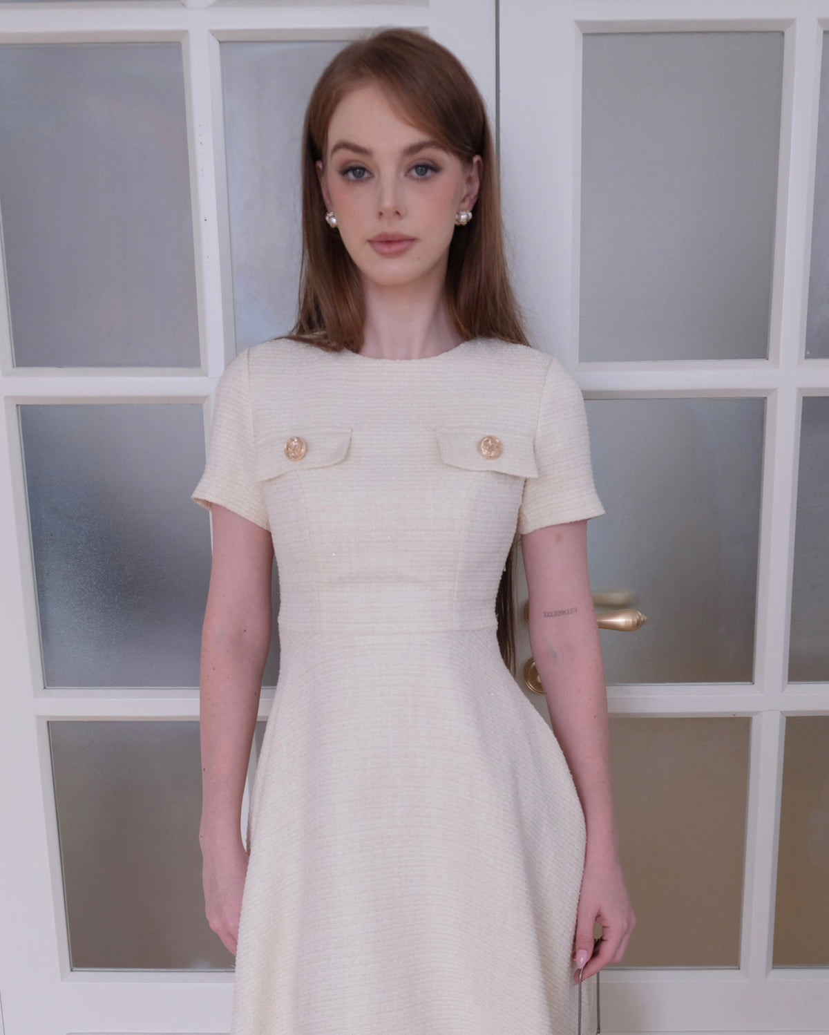 Miyu Dress in Beige