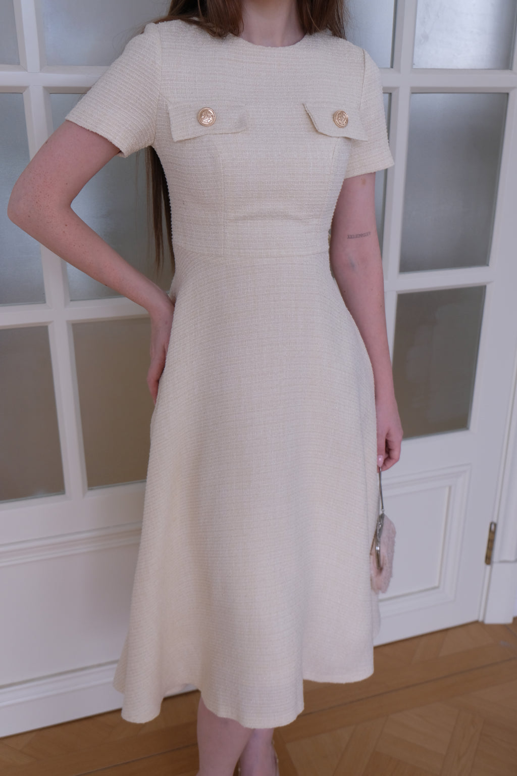 Miyu Dress in Beige