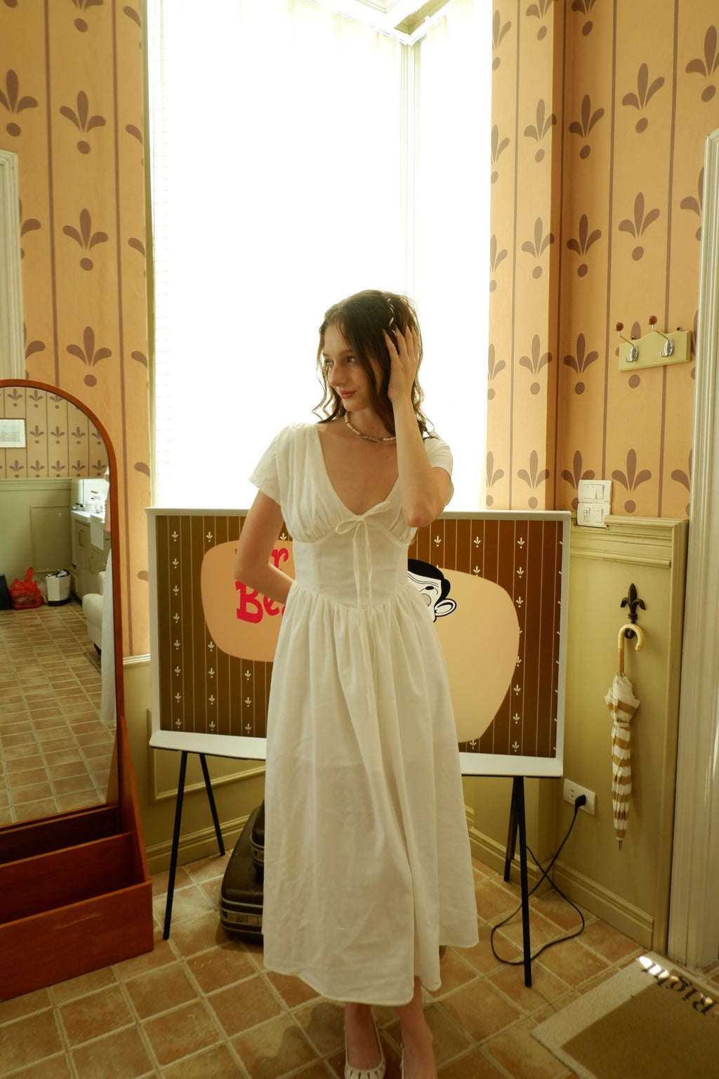 MERINGUE DRESS IN WHITE