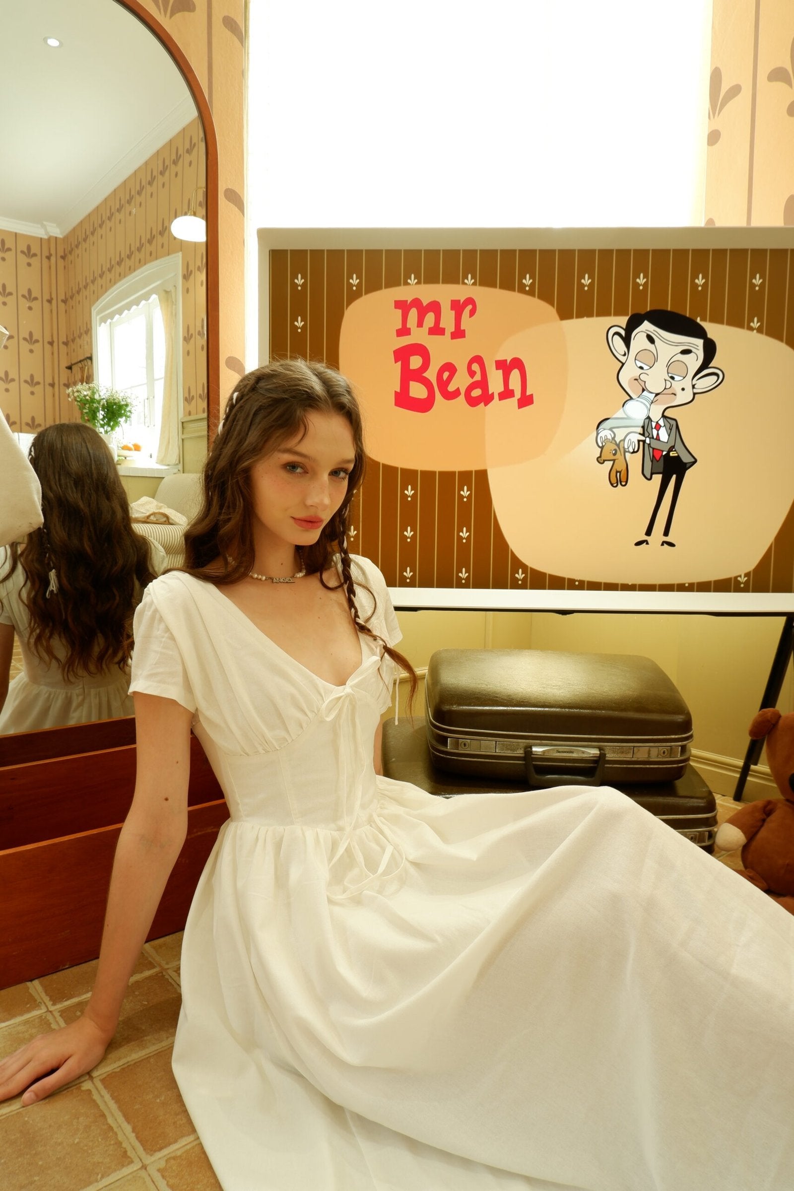 MERINGUE DRESS IN WHITE