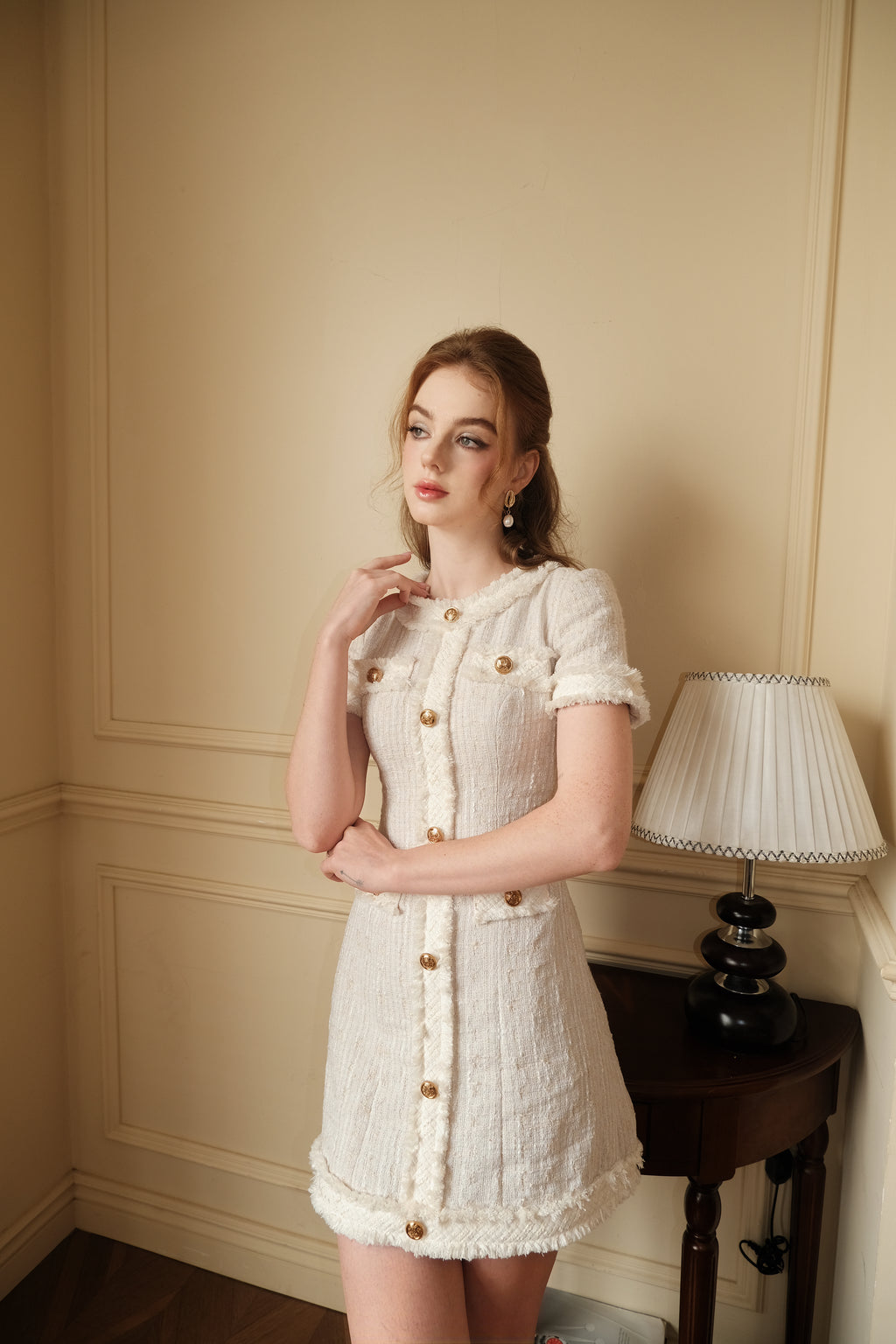 VIVIENNE DRESS BEIGE