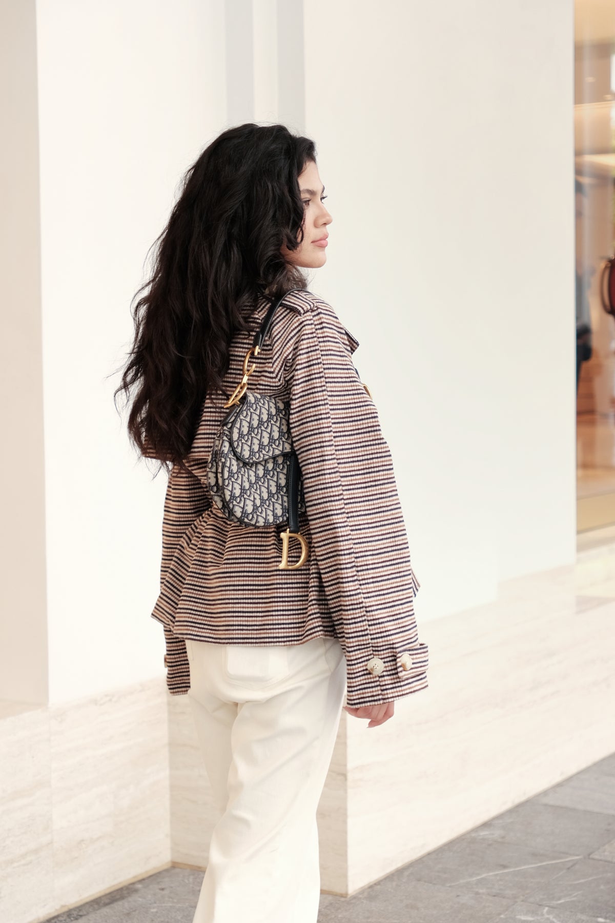 Kiki Trench Coat in Brown Plaid
