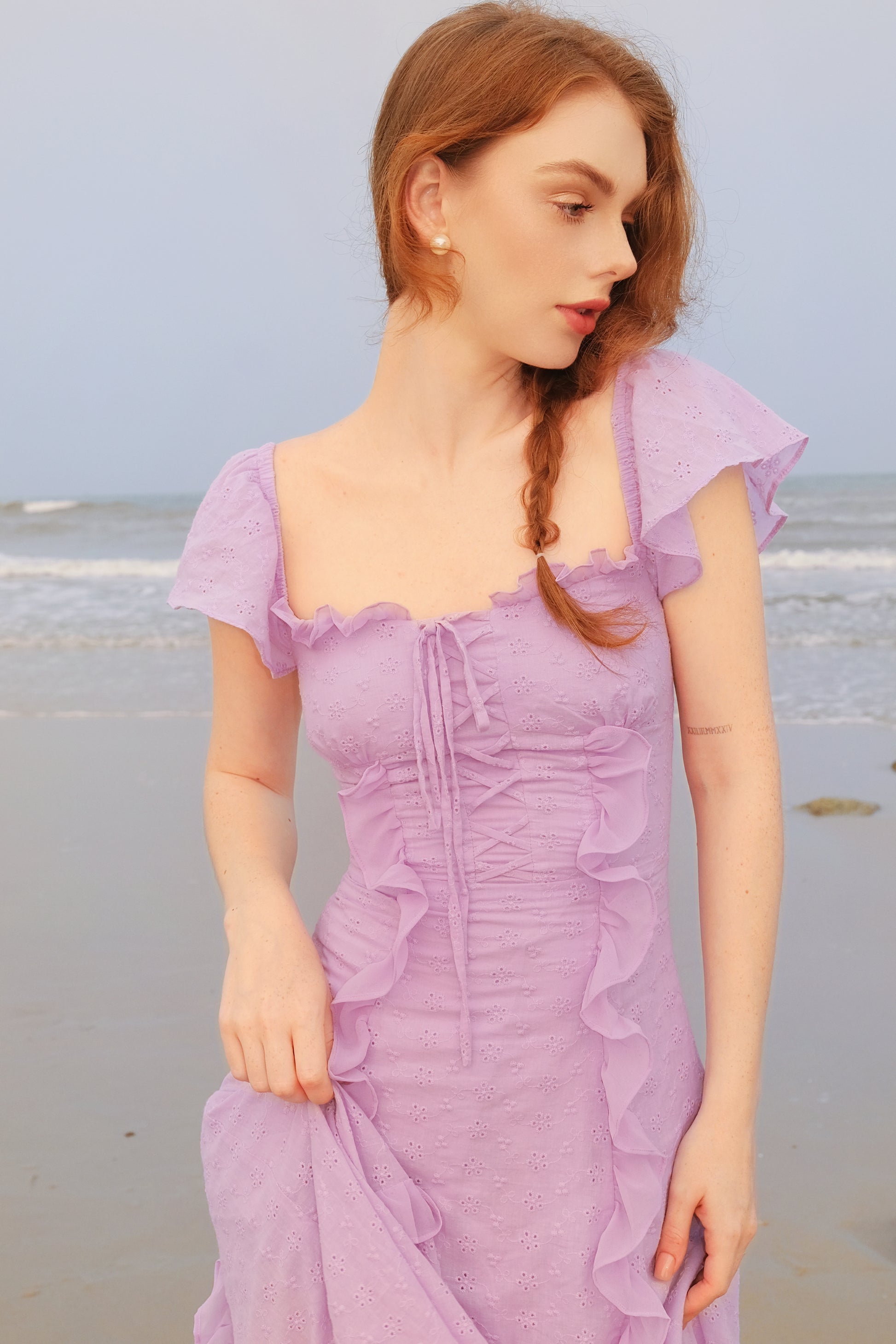 DANIELLE DRESS IN PURPLE