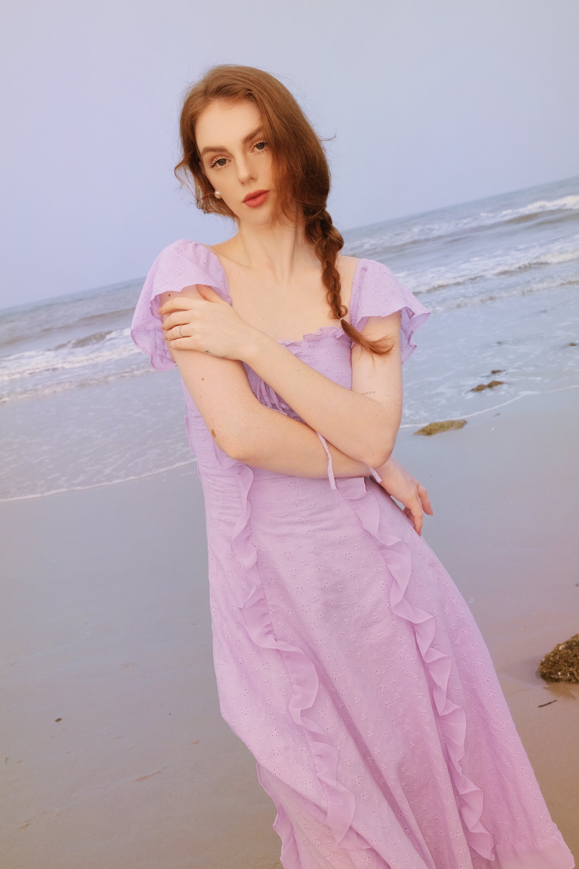 DANIELLE DRESS IN PURPLE