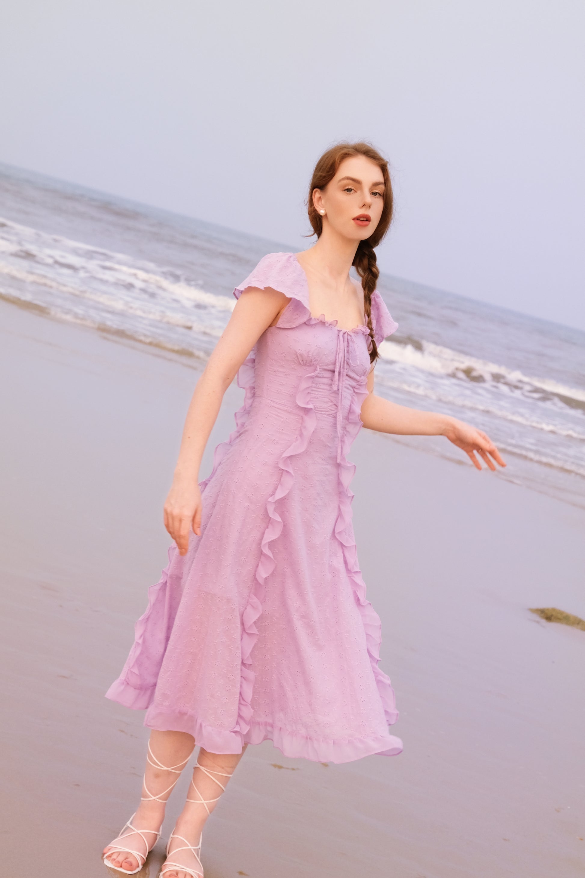 DANIELLE DRESS IN PURPLE