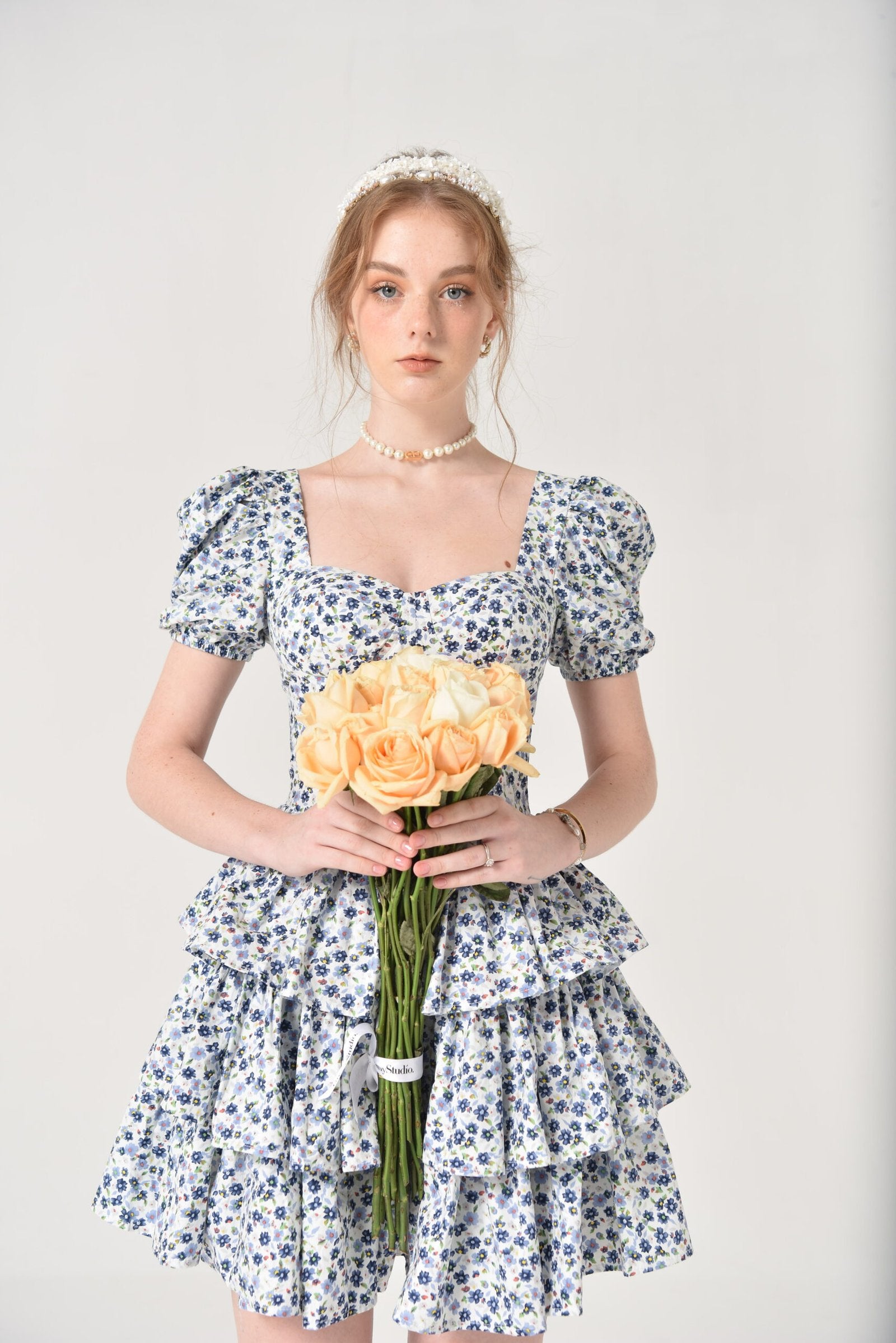 DOSE DRESS BLUE THUNBEGIA