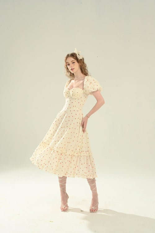 ANGELINA DRESS CHERRY