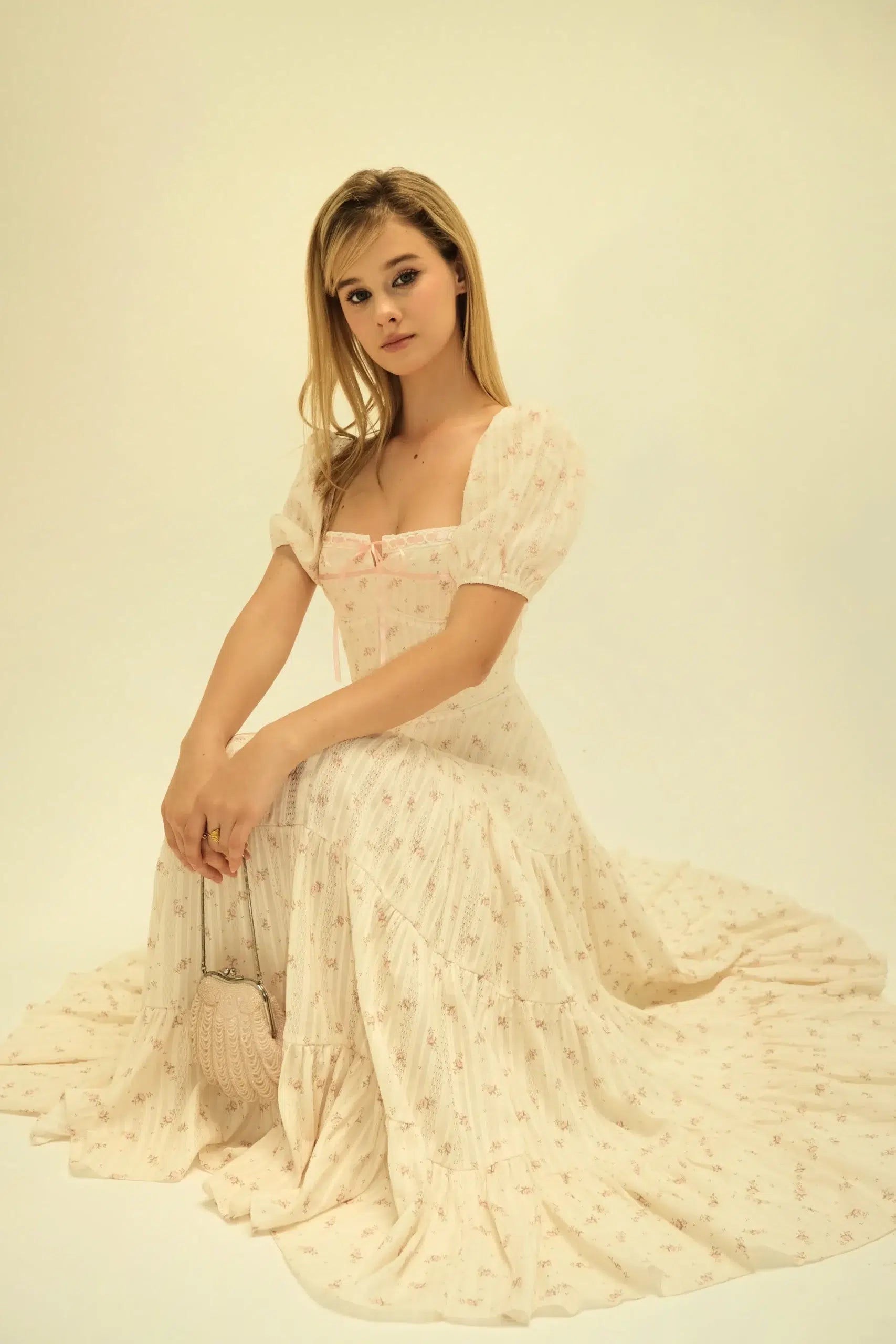LUCILLE DRESS PINK ROSE