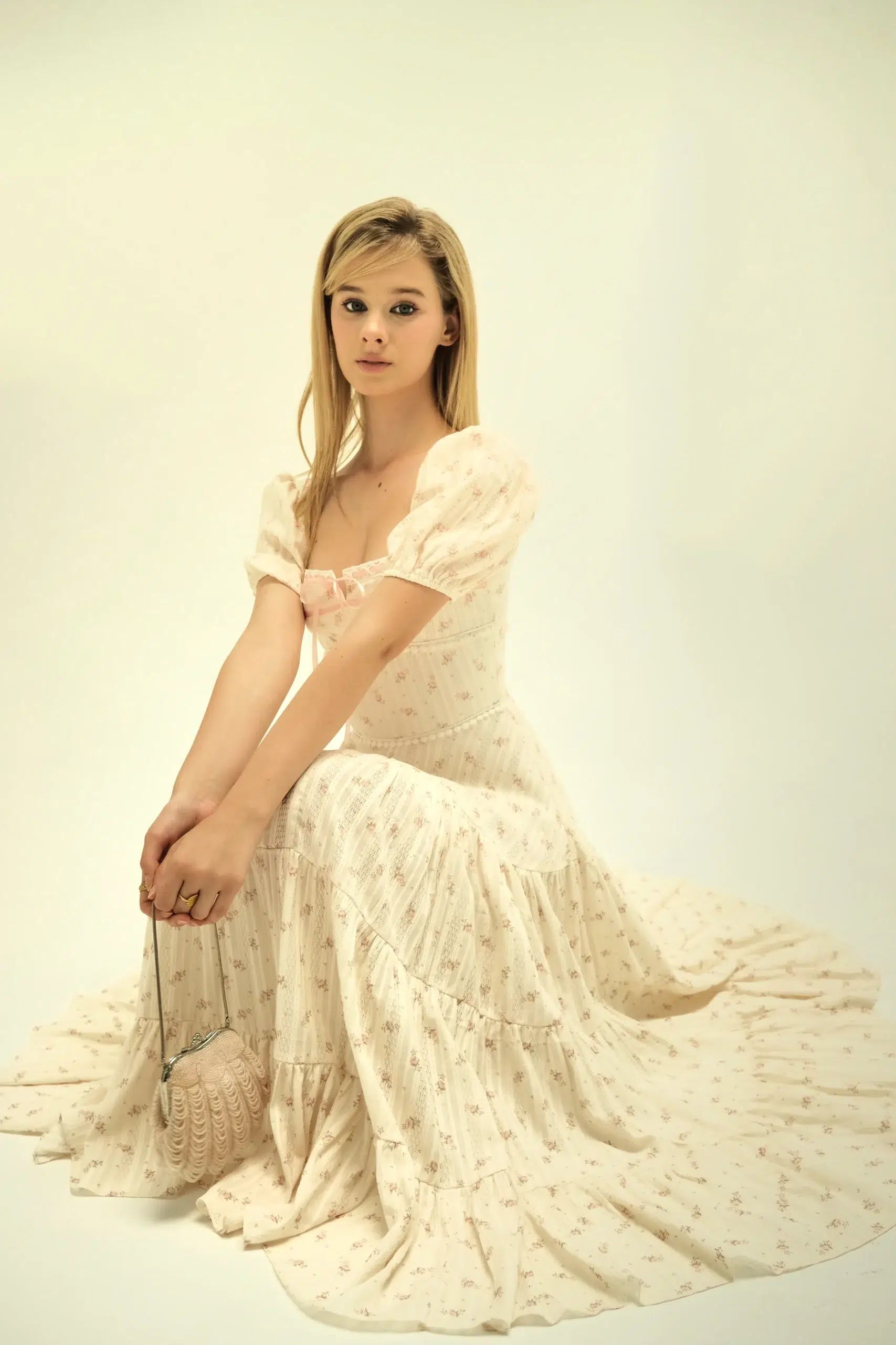 LUCILLE DRESS PINK ROSE