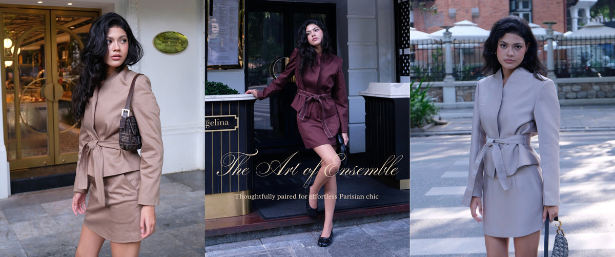 The Art of Ensemble. Thoughtfully paired for effortless Parisian chic.