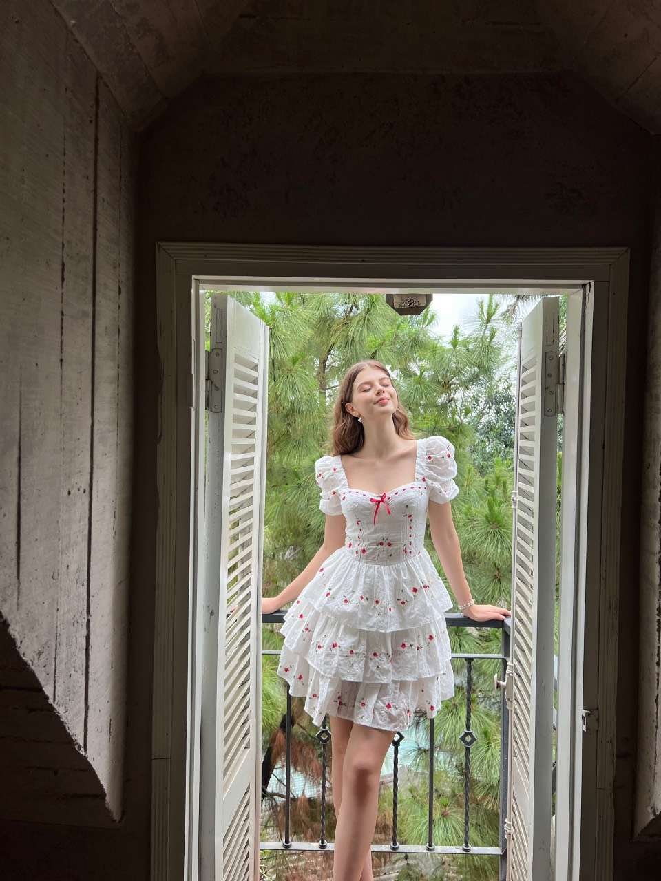 DOSE DRESS-RED BOW ROSIE