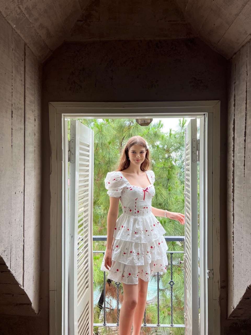 DOSE DRESS-RED BOW ROSIE