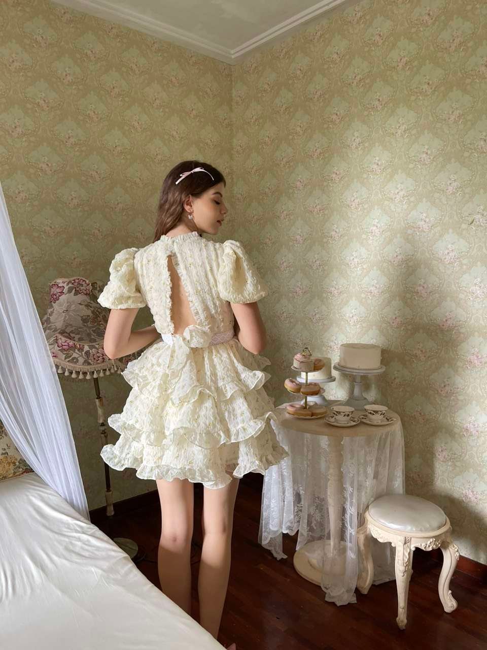 CHARLISE DRESS PALE YELLOW