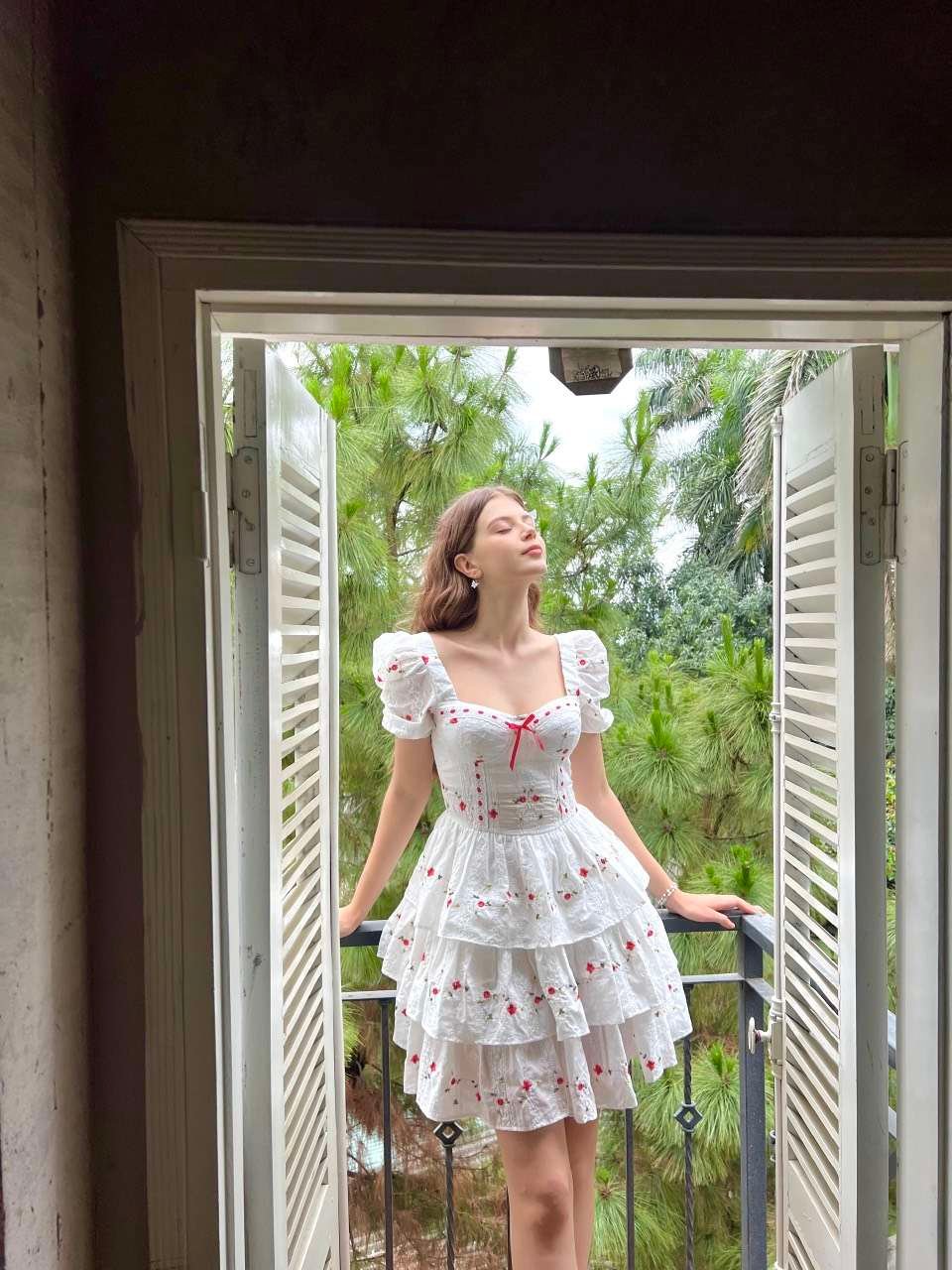 DOSE DRESS-RED BOW ROSIE