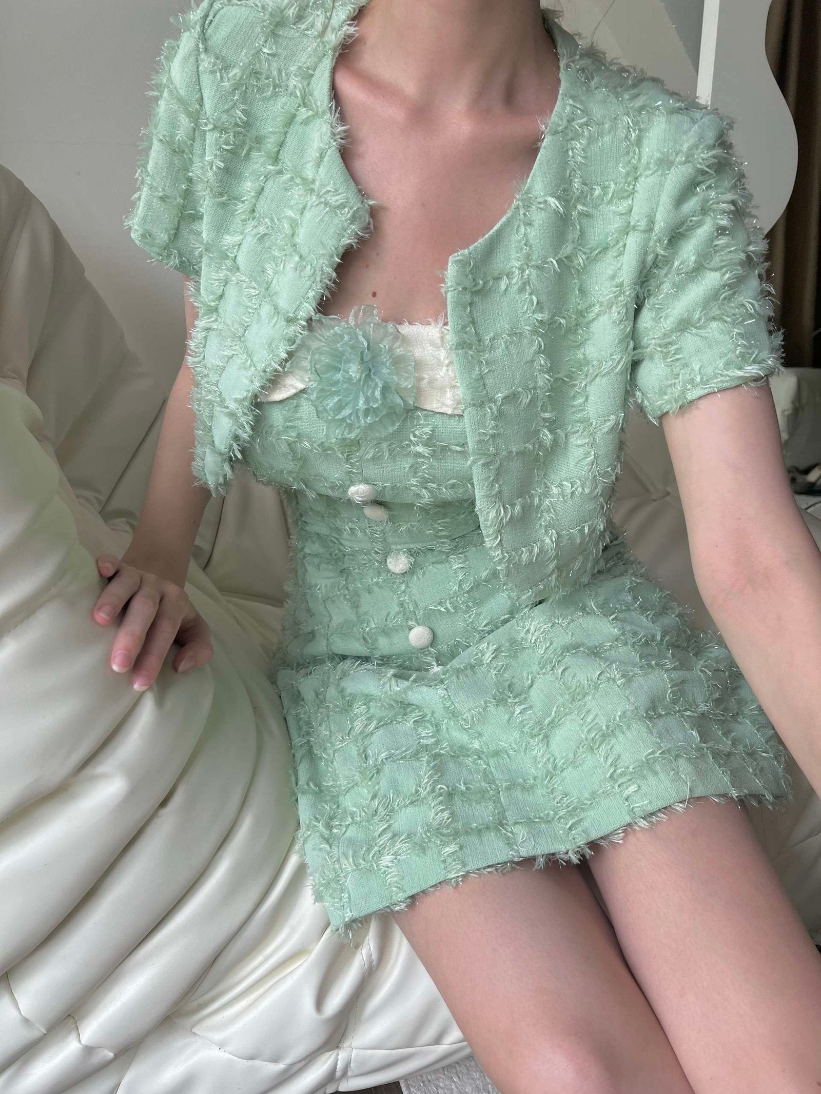 CAMELLIA SET LIGHT GREEN