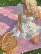 Embroidered Floral White