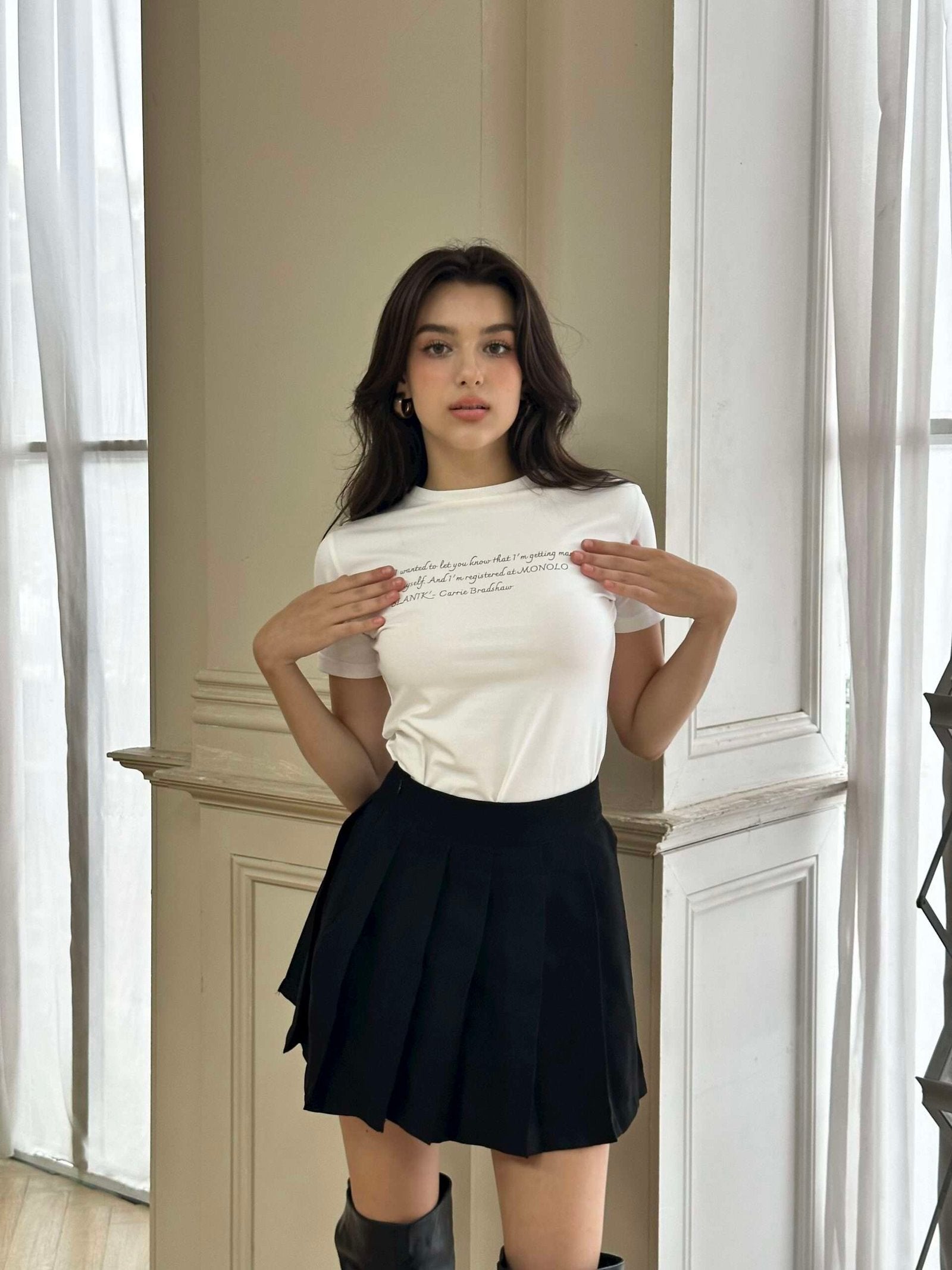 JESSICA SKIRT IN FULL BLACK