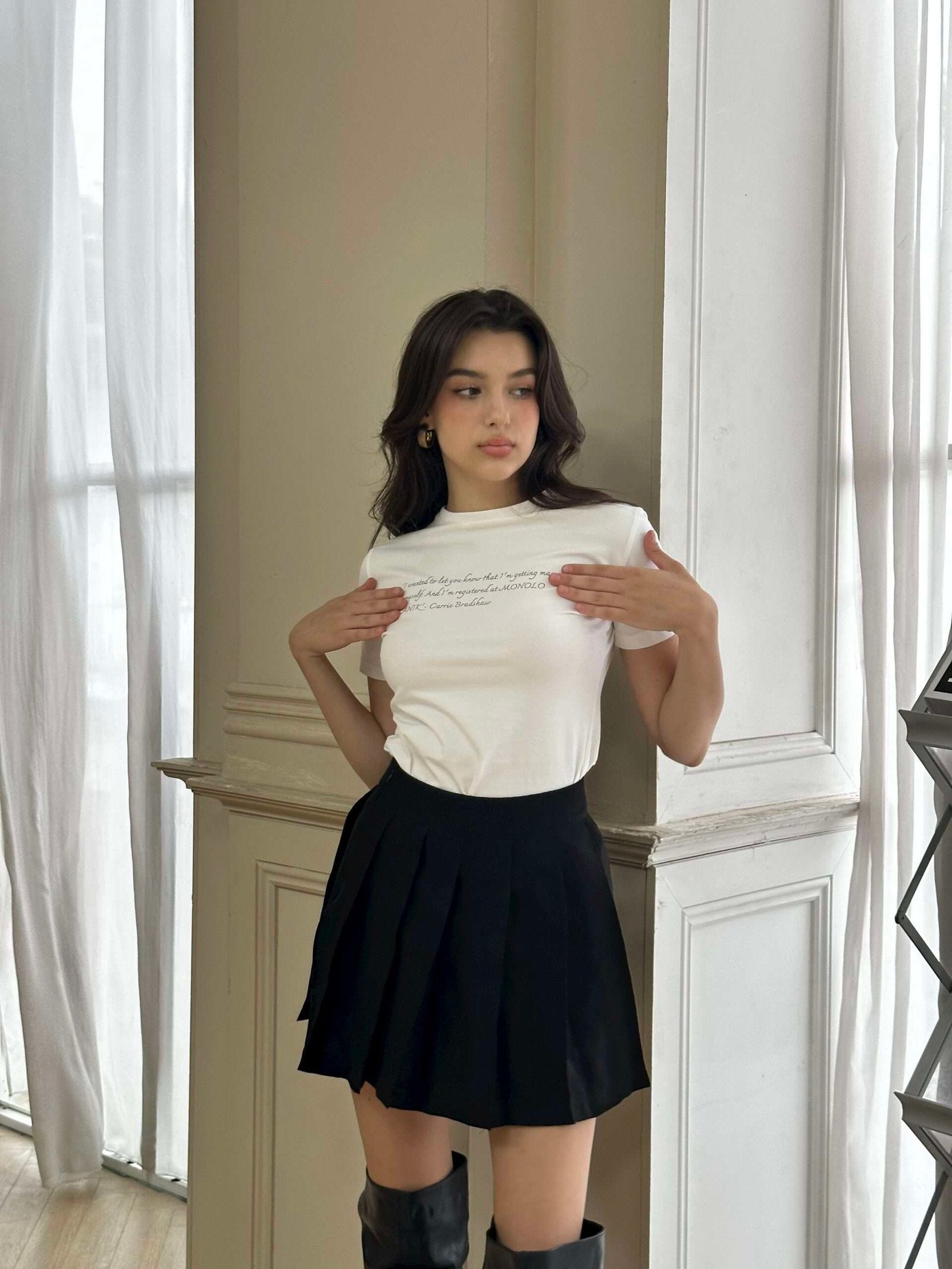 JESSICA SKIRT IN FULL BLACK