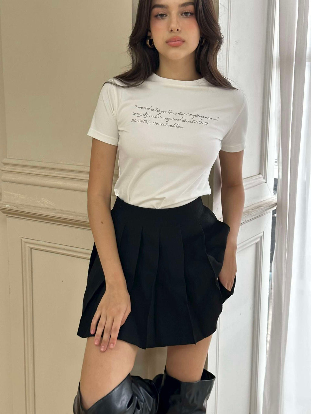 JESSICA SKIRT IN FULL BLACK