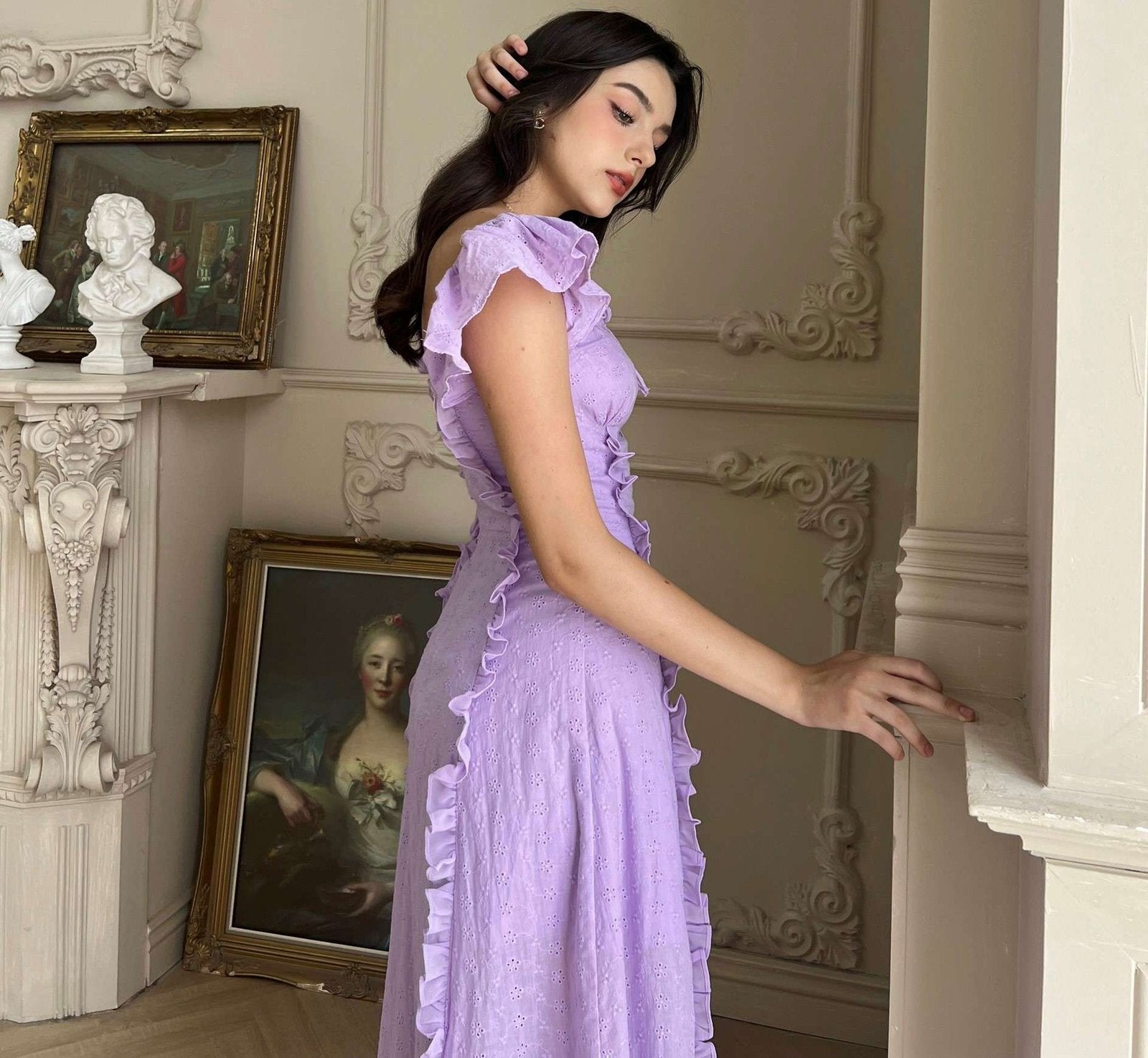 DANIELLE DRESS IN PURPLE