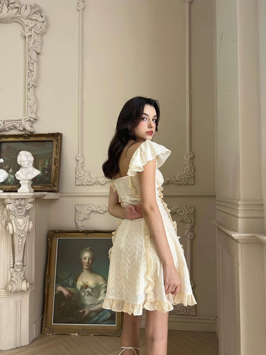 DANIELLE DRESS IN BEIGE