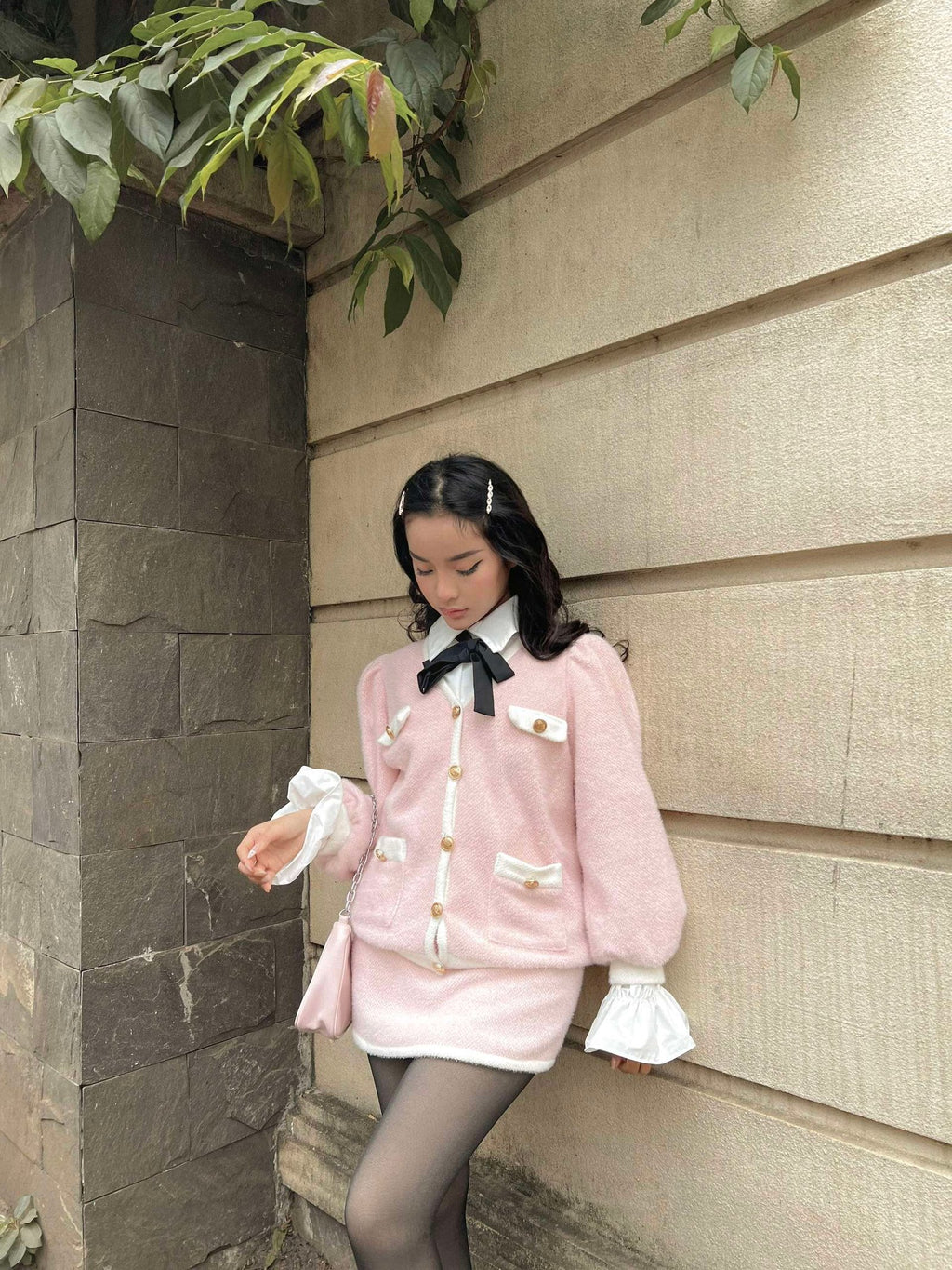 CAROLINE JACKET SET IN PINK